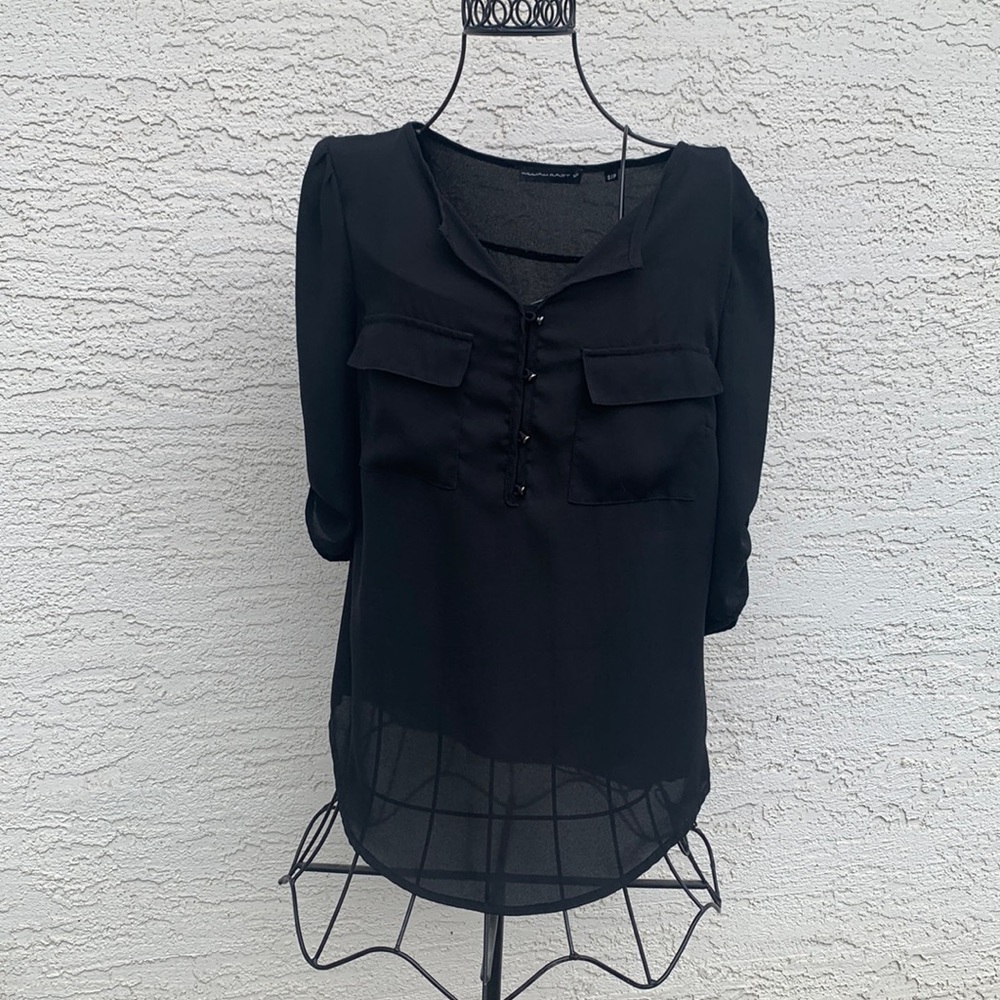 William Rast Sheer Blouse